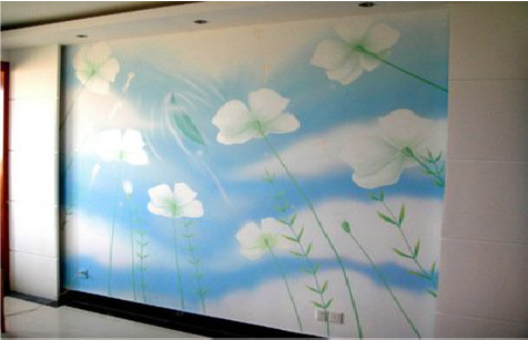 宿迁画墙绘怎么画好白云的蓬松感？