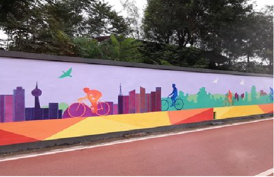 宿迁墙体彩绘-围墙