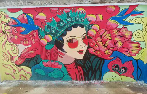 宿迁墙体彩绘-网红墙