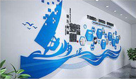 宿迁海浪主题文化墙如何设计？